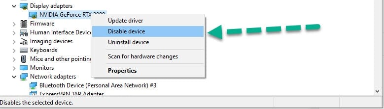 Enabing The GPU Inside Windows 10 Device Manager
