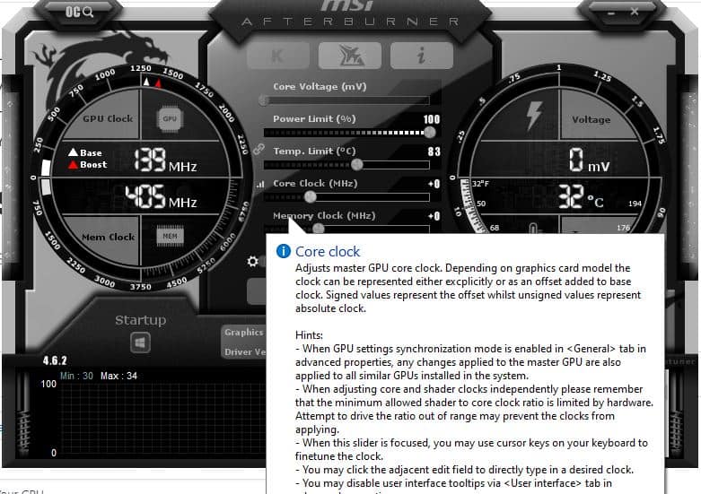 msi afterburner screenshot